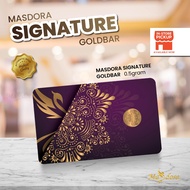 ♀Masdora Signature Gold Bar Emas 999.9 (0.50g)❥