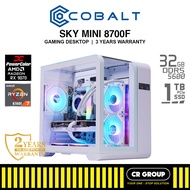 COBALT SKY MINI 8700F - Ryzen 7 8700F -   Radeon RX 9070 16GB - 32GB RAM - 1TB SSD  (3Yrs Warranty)