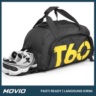 Movio Gym Bag - 2-In-1 Sports Bag Backpack & Duffel Bag Gym Bag