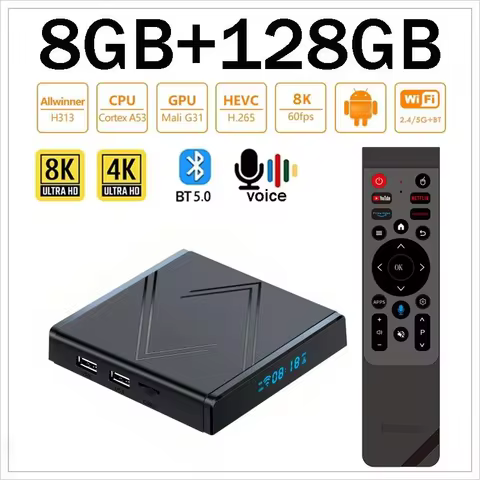 TX20 Pro+ Smart TV Box Android 4K 8K HD 4G 5G Dual WIFI 3D BT5.0 Video Media Player 8GB 128GB Allwin
