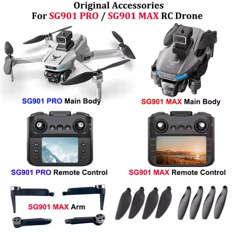 ZLL SG901 MAX Main Body / Remote Control / Arm / Propeller Quick Release Props Blade SG901 PRO Dron