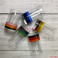 5-Color Glass Set From Pierre Cardin New Unused.