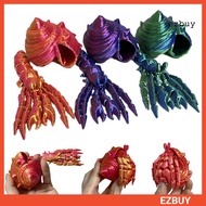 [ezbuy] 3D Printed Hermit Crab Action Figure Multi-jointed Movable Crab Model Articulated Animal Fig