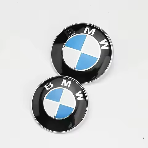 1pcs74mm 82mm Car Front Hood Emblem Rear Badge logo for BMW E87 E30 E46 E28 E34 E39 E60 F02 F18 F35 