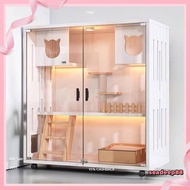 猫屋Cat villa solid wood super large space luxury cat cage cat house cat house home indoor cat house V