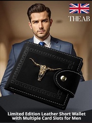 Personalized men's short wallet zipper coin purse card holder card case zero money organizer wallet
