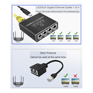 5 Port Gigabit Ethernet Switch with USB Power Cable 1000Mbps Ethernet Splitter 1 to 4 Out for Cat 5