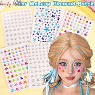 Star Diamond Sticker - Music Festival Temporary Tattoo - 3D Crystal Paillettes Eye Patch - Y2k, Swee