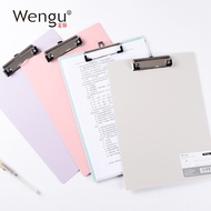 Pandon Stationery PD1 WG1 a4 Writing Hard Board Clip pp Folder Folder Simple Writing Board Blue Pink
