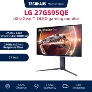 LG 27GS95QE 27" UltraGear™ OLED gaming monitor | QHD 240Hz, 0.03ms (GtG), HDR400 True black (3 Years