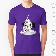 Cute Dalmatian Puppies T Shirt DIY Big Size 100% Cotton Funny Dalmatian Dalmatian Love Dalmatian Dog