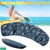 JENNIFERDZ Kayak Cover Dust Cover Durable Kayak Storage UV Resistant Waterproof Nylon Canoe Shield