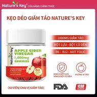 NATURE'S KEY Apple Cider Vinegar Gummies for female belly fat box of 60 belly fat to support weight 