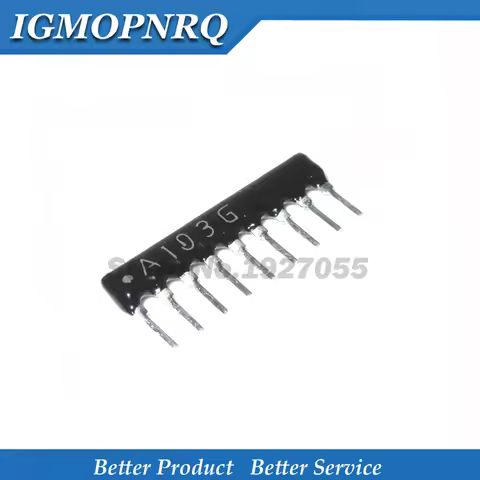 10pcs DIP exclusion Network Resistor array 9pin 5PIN 100 220 330 470 510 680 1K 1.2K 1.5K 2K 2.2K 3.