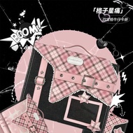 A5Y2k Denim Card Holder Mini Truck Journal Book Hand Account Four Grids Good Look