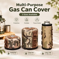 Camping Gas Canister Cover Camouflage Oxford Fabric Fuel Can Sleeve Protective Storage Bag Outdoor B