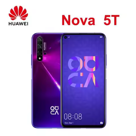 HUAWEI-Nova 5T,Smartphone Android,6.26 inch,256GB ROM,Google Play Store,Mobile phones,48MP,4G Networ