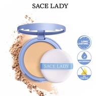 SACE LADY Oil-control Compact Powder Foundation Waterproof Matte Face Powder Bedak