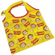 日本 Curious George 香蕉喬治猴 可摺疊 環保袋 手提包 購物袋 （需訂購）