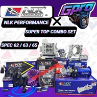NLK PERFORMANCE SUPER COMBO SET (superhead CNC+ CERAMIC block set) LC135/Y15ZR/LCV8 SPEC 62/63/65 ST