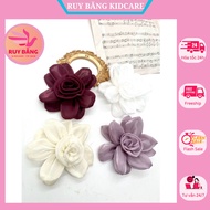 Corsage flower/handmade corsage/Rolled glossy chiffon flower [HCM]