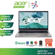 ACER ASPIRE VERO 14 AV14-52P-5915 /AV14-52P-58H1 (I5-1335U 8GDR4 512SSD / 14" IPS FHD / WIN11 / OFFI