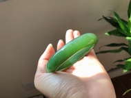 天然和田玉 碧玉手鐲超美冰陽綠精品貓眼老坑料收藏級