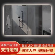 HY-D Toilet MirrorledBathroom Mirror Toilet Smart Mirror Touch Screen Wall-Mounted Anti-Fog Toilet Luminous Mirror with