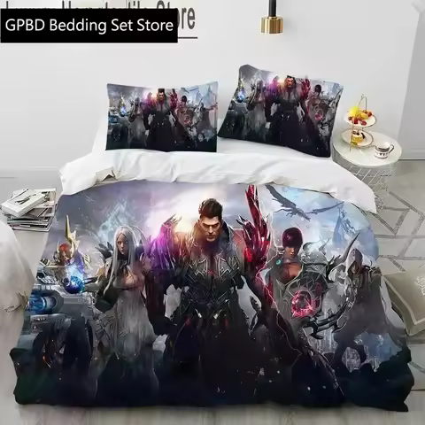 2025 Luxury New 3D Print Lost ARK Game Gamer Cartoon Bedding Set,Duvet Cover Bed Set Quilt Cover kin
