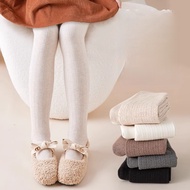 Girls' autumn and winter thin fleece tights; children's fleece-lined leggings; girls' dance practice