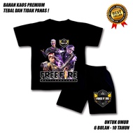 FREE FIRE 3 BOYS AND GIRLS SUITS PREMIUM MATERIAL BOYS' SUITS/ AGED 0-10 YEARS BOYS' CLOTHES/ BOYS' 