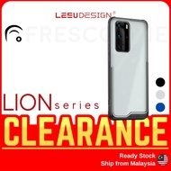 LEEU Huawei P40 / P40 Pro Matte Acrylic PC TPU Shockproof Bumper Phone Case Cover Casing