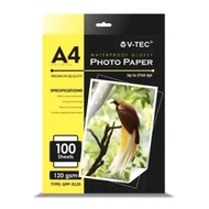 Vtec A4 120 gsm Glossy Photo Paper 120gsm Vtec Glossy Photo Paper