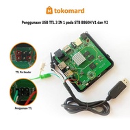USB TTL untuk STB B860H V1, V2 dan STB V5 (3 IN 1) 7 Pin Kabel untuk Unlock & Root STB B860H Lengkap