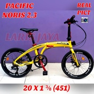 Sepeda lipat 20 inch ( 451 ) 20 x 1⅜ pacific noris 2.3 LIPAT PACIFIC SEPEDA LIPAT PACIFIC NORIS 2.3