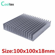 100% new 100x100x18mm radiator Aluminum heatsink Extruded  heat sink for 20-50W LED  Electronic heat dissipation cooler cooling