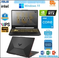 ASUS TUF GAMING F15 FX506HC INTEL CORE i5 11400H RAM16GB SSD512GB RTX3050 4GB WINDOWS 11 DAN OHS 202