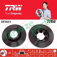 (2 pcs) TRW Disc Brake Rotor Front  for DF3031 Mitsubishi Pajero 4G56 L300 LO47 L047 LO49 L049 (277m