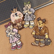 Large Patch Patch Patch Embroidery Patch Patch Hand-Sewn Embroidery Cartoon Patch Embroidery Pooh Fa