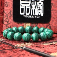 原礦天然孔雀石手珠 12mm 礦石 玉石 佛珠 念珠 母親節禮物 設計