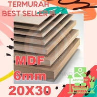 Jual PAPAN KAYU MDF 5mm DAPET TEBEL 6mm Uk. 20 cm X 30 cm Limited
