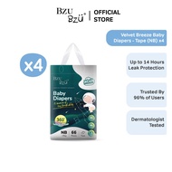 BZU BZU VelvetBreeze Baby Diapers Tape Carton Deals (4 Packs)