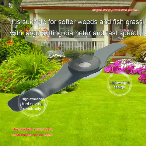 12.8-Inch S-Shaped Brush Cutter Blade, Mounting Hole 1 Inch/2.54 Cm, Easy to Install, Double-Sided U