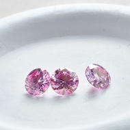 Đá Moissanite Tròn Rời 1ct Hồng Đen Xanh Lá Xanh Dương Vàng Tím Xám Đỏ Có Chứng Nhận Dùng Làm Đồ Tra