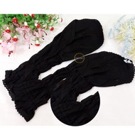 Black Gloves Pleated Gloves / Long Black Gloves Hajj and Umrah Gloves