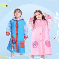 EVA raincoat makapal raincoat for kids with backpack allowance rain coat full body raincoat motorcyc