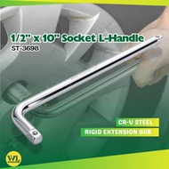 1/2 x 10" Socket Extension Bar Socket L-Handle CR-V Steel/ Box Socket Handle