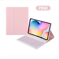 คีย์บอร์ดบลูทูธไร้สาย For Samsung Galaxy Tab S7 FE S9 FE + S7Plus S8Plus Tab S6 Lite TPU คลุม ยาเม็ด Keyboard Case