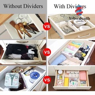 YRBWDYZDH Drawer Dividers Adjustable Kitchen Drawer Organizer Partition Separators