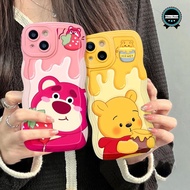 SS800 SOFTCASE WAVY WAVE SILICONE SOFT CASE CASING WAVE MODEL CLEAR POOH & LOTSO FOR INFINIX SMART 6